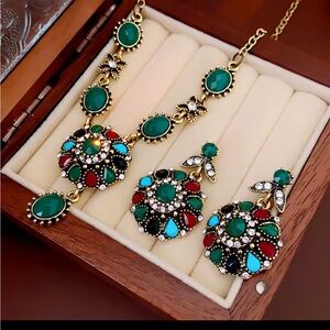 Emerald Mosaic Heirloom Jewelry Set